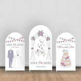 Aperturee - Cute Bird Music Cake Suit Dress Arch Backdrop Kit